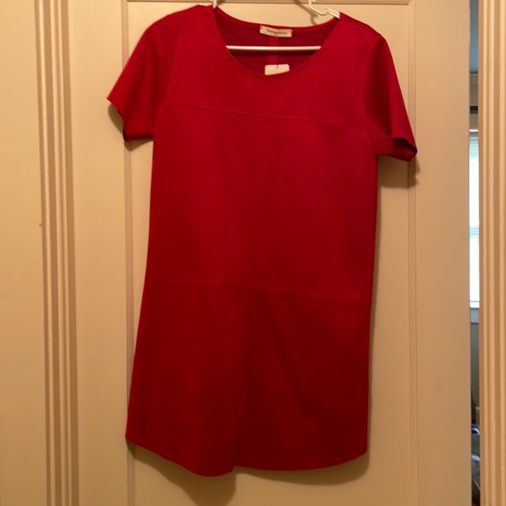 NWT - Newburg Kustom - Suede Shift Dress